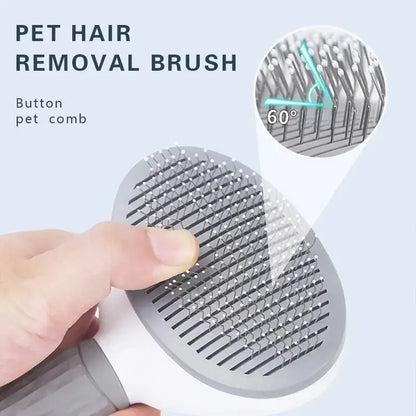 Self-Cleaning Pet Grooming Brush