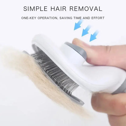 Self-Cleaning Pet Grooming Brush