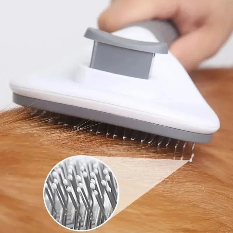 Self-Cleaning Pet Grooming Brush